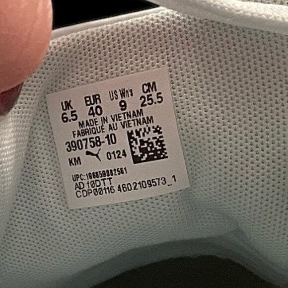 Worn Once Light Blue / White PUMA Carina 2.0 SD Platform Sneakers Women’s Size 9 - Picture 7 of 7